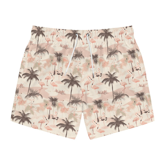 Palm Trees and Flamingos