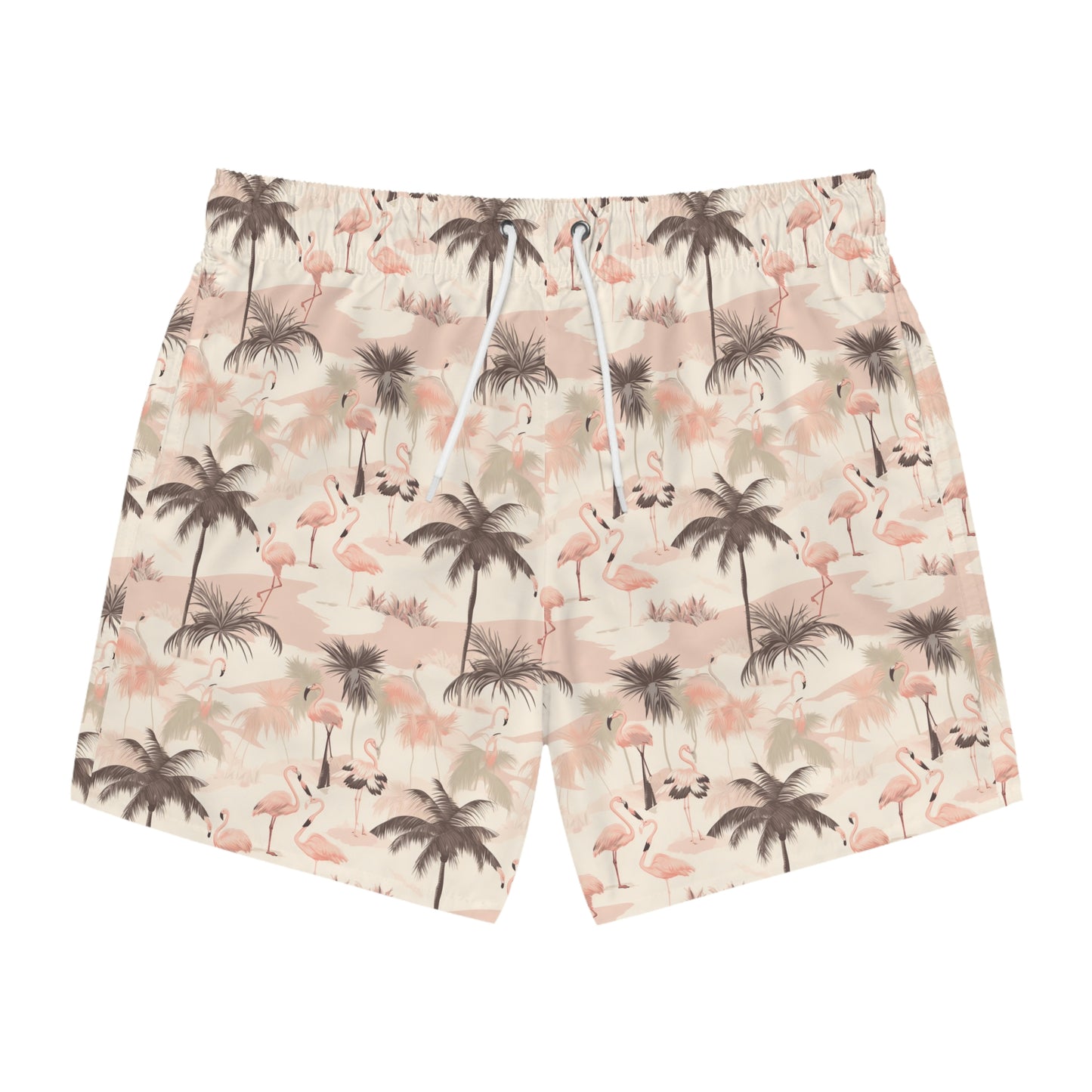 Palm Trees and Flamingos