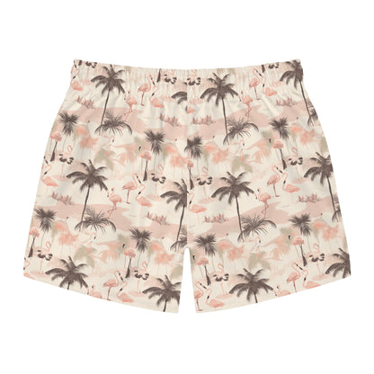 Palm Trees and Flamingos