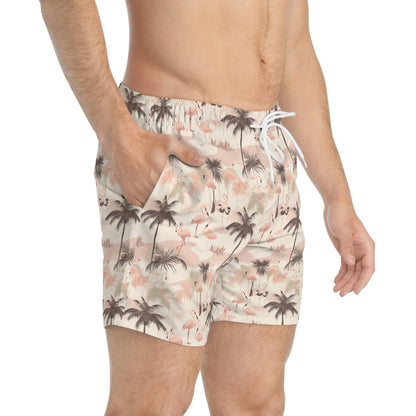 Palm Trees and Flamingos