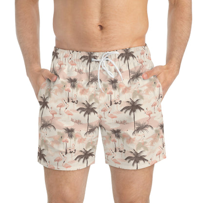 Palm Trees and Flamingos