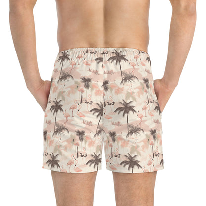 Palm Trees and Flamingos