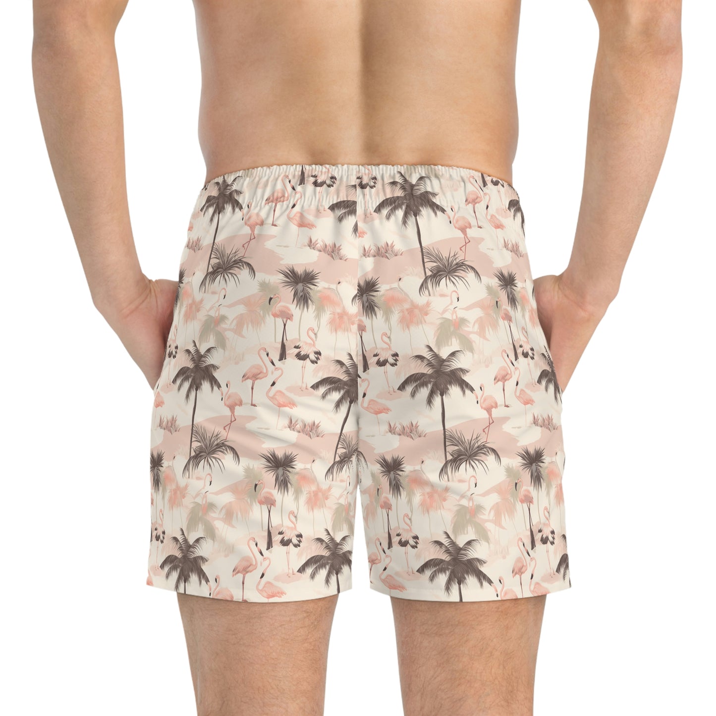 Palm Trees and Flamingos